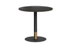 Rivoli Cafe Table Round Base Black/Rose Gold - Black Disc [600 mm] - Thumbnail 9 