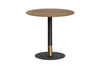 Rivoli Cafe Table Round Base Black/Rose Gold - Black Disc [600 mm] - Thumbnail 7 