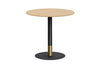 Rivoli Cafe Table Round Base Black/Rose Gold - Black Disc [600 mm] - Thumbnail 5 