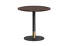 Rivoli Cafe Table Round Base Black/Rose Gold - Black Disc [700 mm] - Thumbnail 7 