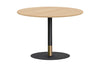 Rivoli Cafe Table Round Base Black/Rose Gold - Black Disc [800 mm] - Thumbnail 5 