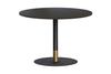 Rivoli Cafe Table Round Base Black/Rose Gold - Black Disc [800 mm] - Thumbnail 9 