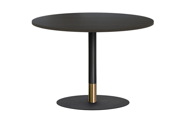 Rivoli Cafe Table Round Base Black/Rose Gold - Black Disc [800 mm] Jasonl 