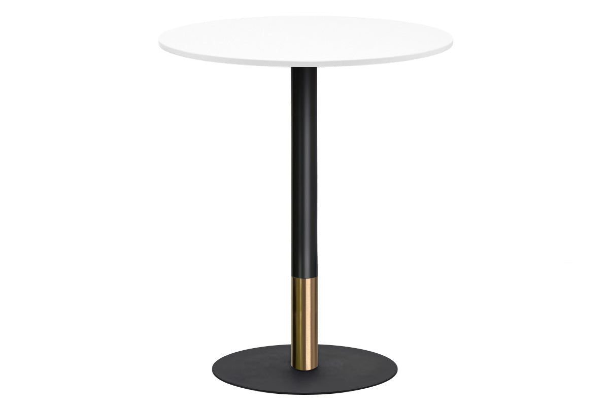Rivoli Tall Bar Table Round Base Black/Rose Gold - Black Disc [700 mm] Jasonl 