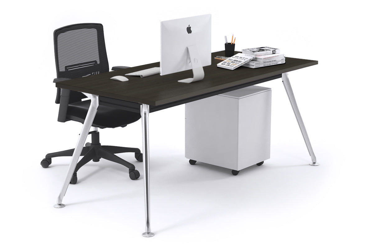 San Fran - Executive Office Desk Chrome Leg [1400L x 700W] Jasonl 