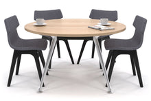  - San Fran Round Meeting Table Chrome Legs [1350 mm] - 1