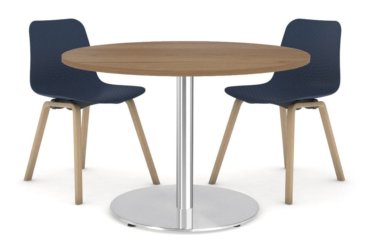 Sapphire Cafe Table - Disc Base [1000 mm] Jasonl 540mm stainless steel base salvage oak 