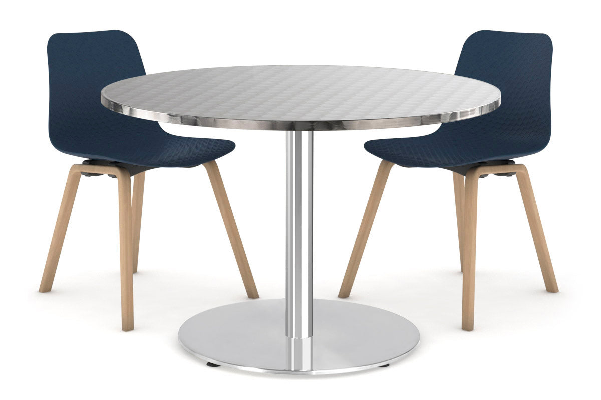Sapphire Cafe Table - Disc Base [600 mm] Jasonl 450mm stainless steel base inox 