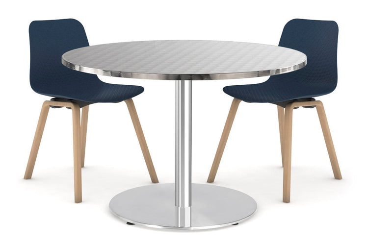 Sapphire Cafe Table - Disc Base [600 mm] Jasonl 450mm stainless steel base inox 