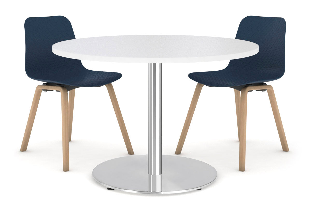 Sapphire Cafe Table - Disc Base [800 mm] Jasonl 450mm stainless steel base white 