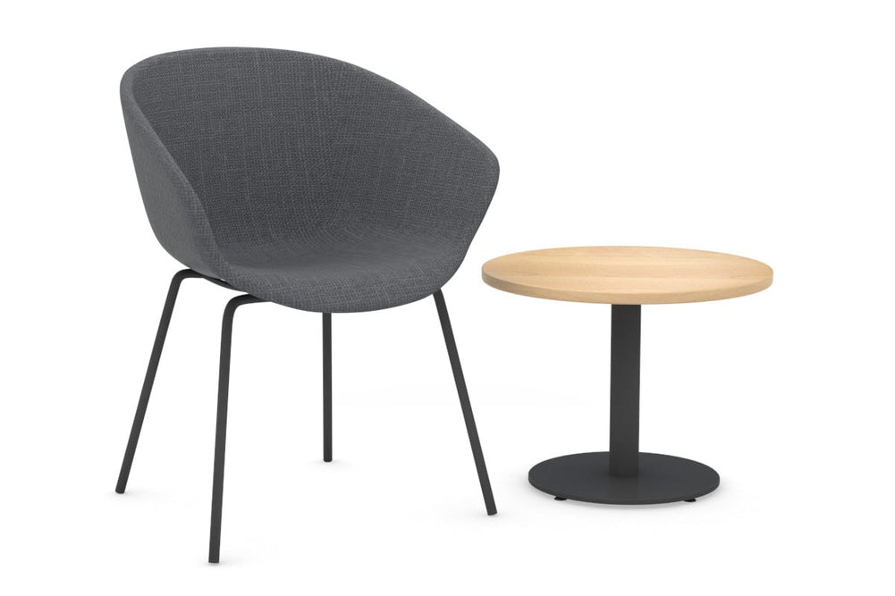 Sapphire Coffee Table [600mm]-black base maple 