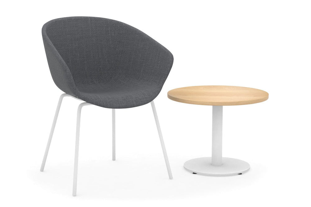 Sapphire Coffee Table [600mm]-white base maple 