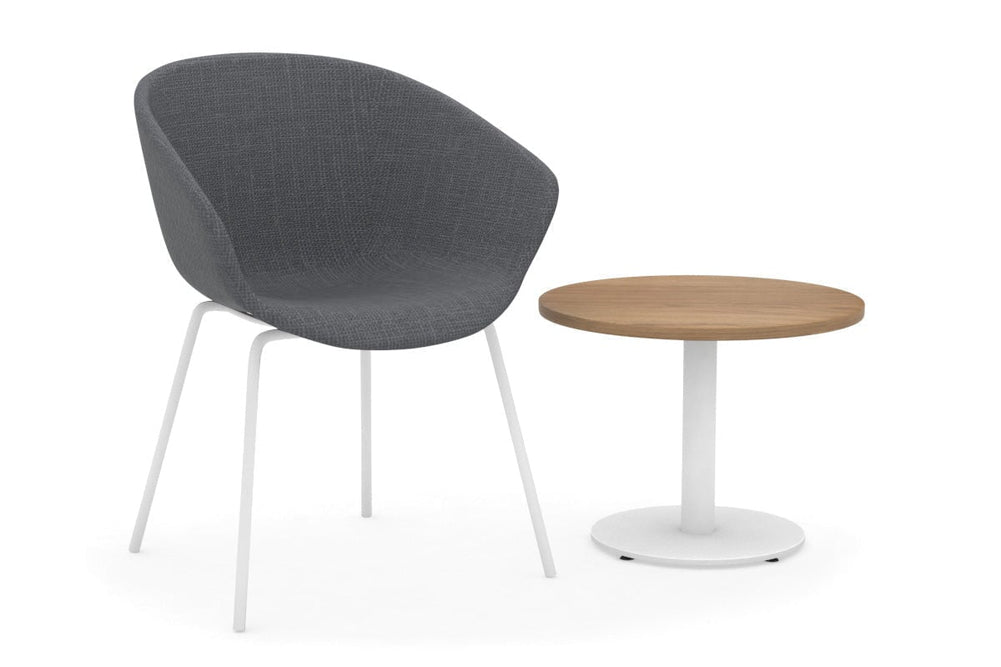 Sapphire Coffee Table [600mm]-white base salvage oak 