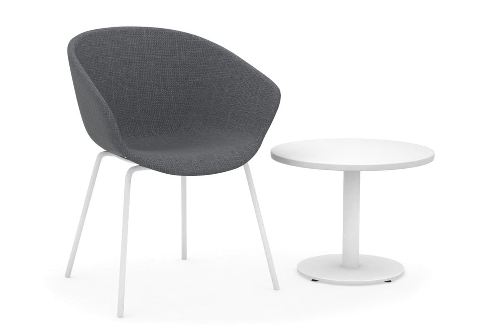Sapphire Coffee Table [700mm]-white base white 