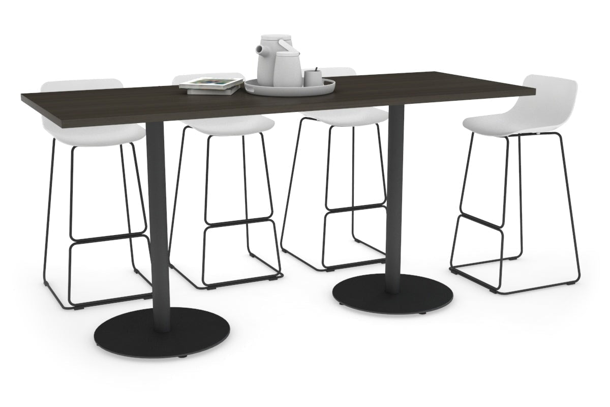 Sapphire Counter Table - Disc Base [1600L x 800W] Jasonl 450mm black base dark oak 