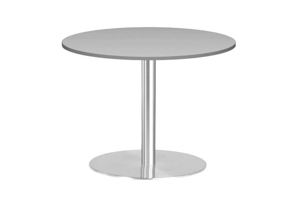 Sapphire Disc Base Round Cafe Table - Stainless Steel Frame [600 MM]-stratos  