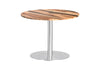 Sapphire Disc Base Round Cafe Table - Stainless Steel Frame [700 MM] - Thumbnail 7 