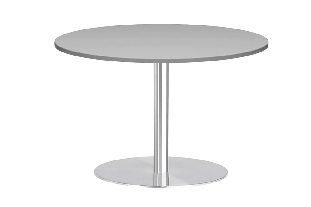 Sapphire Disc Base Round Cafe Table - Stainless Steel Frame [800 MM]-stratos  