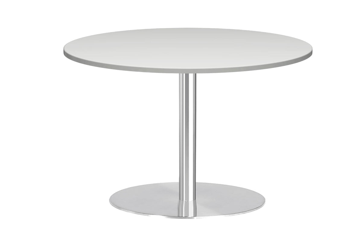 Sapphire Round Cafe Table Disc Base - Stainless Steel [800 MM] Jasonl white 