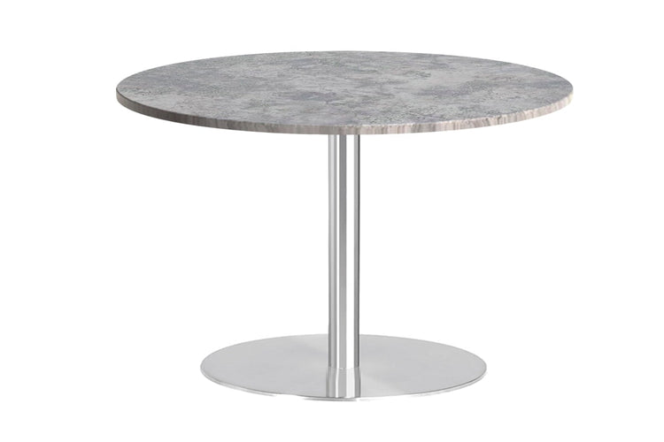 Sapphire Round Cafe Table Disc Base - Stainless Steel [800 MM] Jasonl concrete 