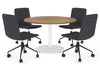 Sapphire Disc Base Round Meeting Table [1000 mm] - Thumbnail 13 