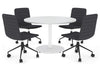 Sapphire Disc Base Round Meeting Table [1000 mm] - Thumbnail 10 