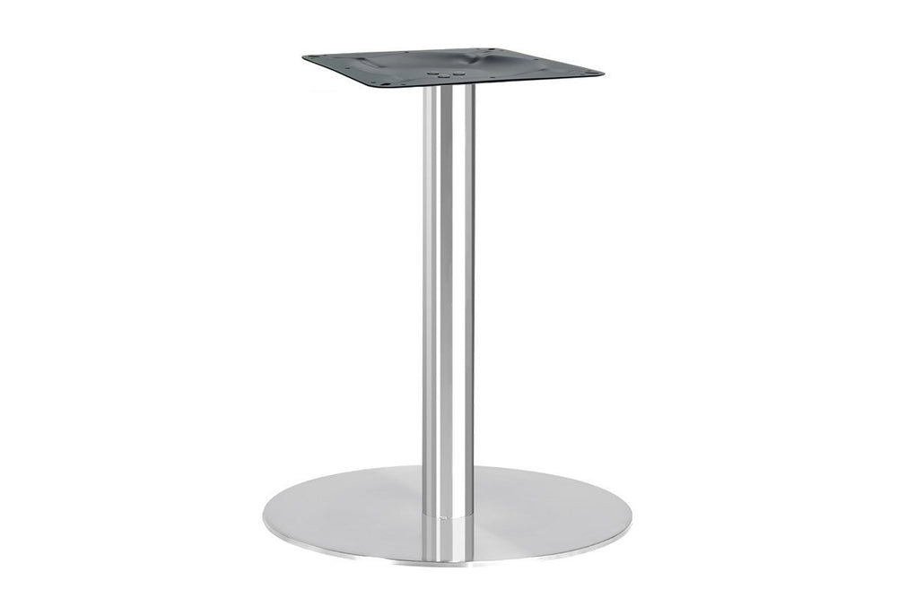 Sapphire Disc Base Round Meeting Table [800 mm]-450mm stainless steel base none 