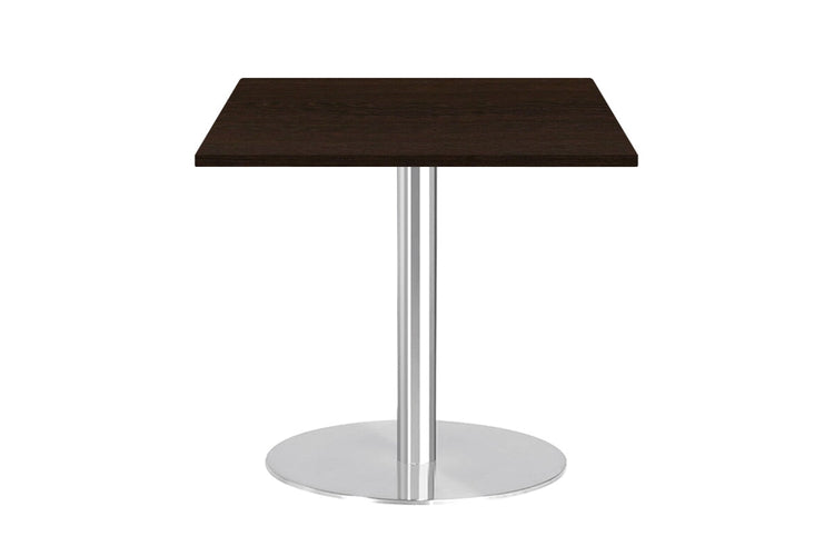 Sapphire Square Cafe Table Disc Base - Stainless Steel [600L x 600W] Jasonl wenge 