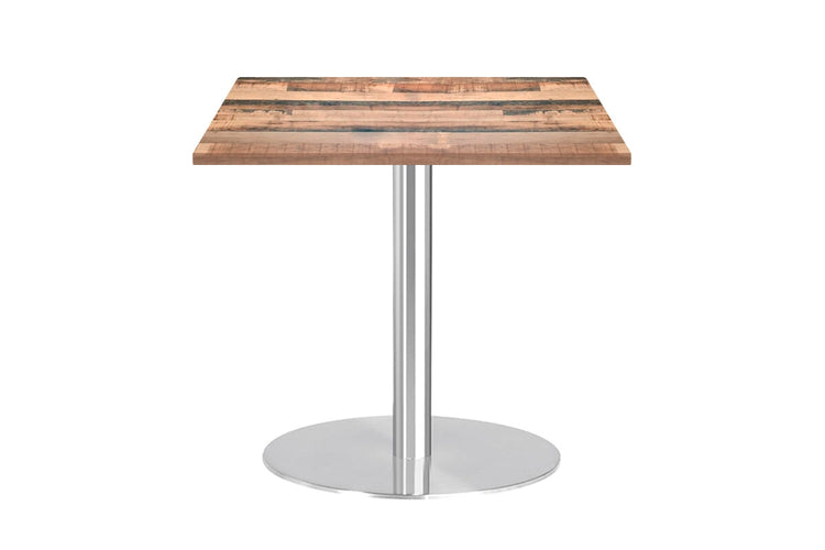 Sapphire Square Cafe Table Disc Base - Stainless Steel [600L x 600W] Jasonl rustic kansas 