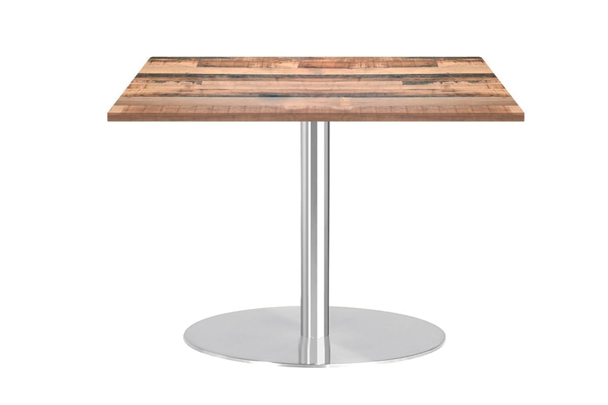 Sapphire Square Cafe Table Disc Base - Stainless Steel [800L x 800W] Jasonl rustic kansas 