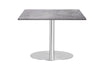 Sapphire Disc Base Square Cafe Table - Stainless Steel Frame [800L x 800W] - Thumbnail 12 