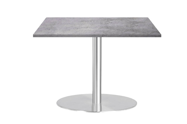 Sapphire Square Cafe Table Disc Base - Stainless Steel [800L x 800W] Jasonl city 