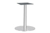 Sapphire Disc Base Square Cafe Table - Stainless Steel Frame [800L x 800W] - Thumbnail 2 