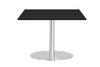 Sapphire Disc Base Square Cafe Table - Stainless Steel Frame [800L x 800W] - Thumbnail 4 