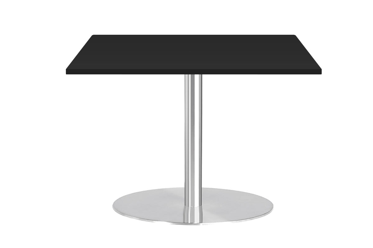 Sapphire Square Cafe Table Disc Base - Stainless Steel [800L x 800W] Jasonl black 