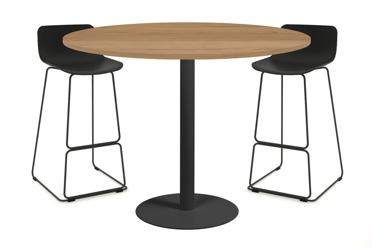 Sapphire Tall Round Bar Counter Table - Disc Base [1000 mm] Jasonl 540mm black base salvage oak 