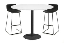  - Sapphire Tall Round Bar Counter Table - Disc Base [1000 mm] - 1