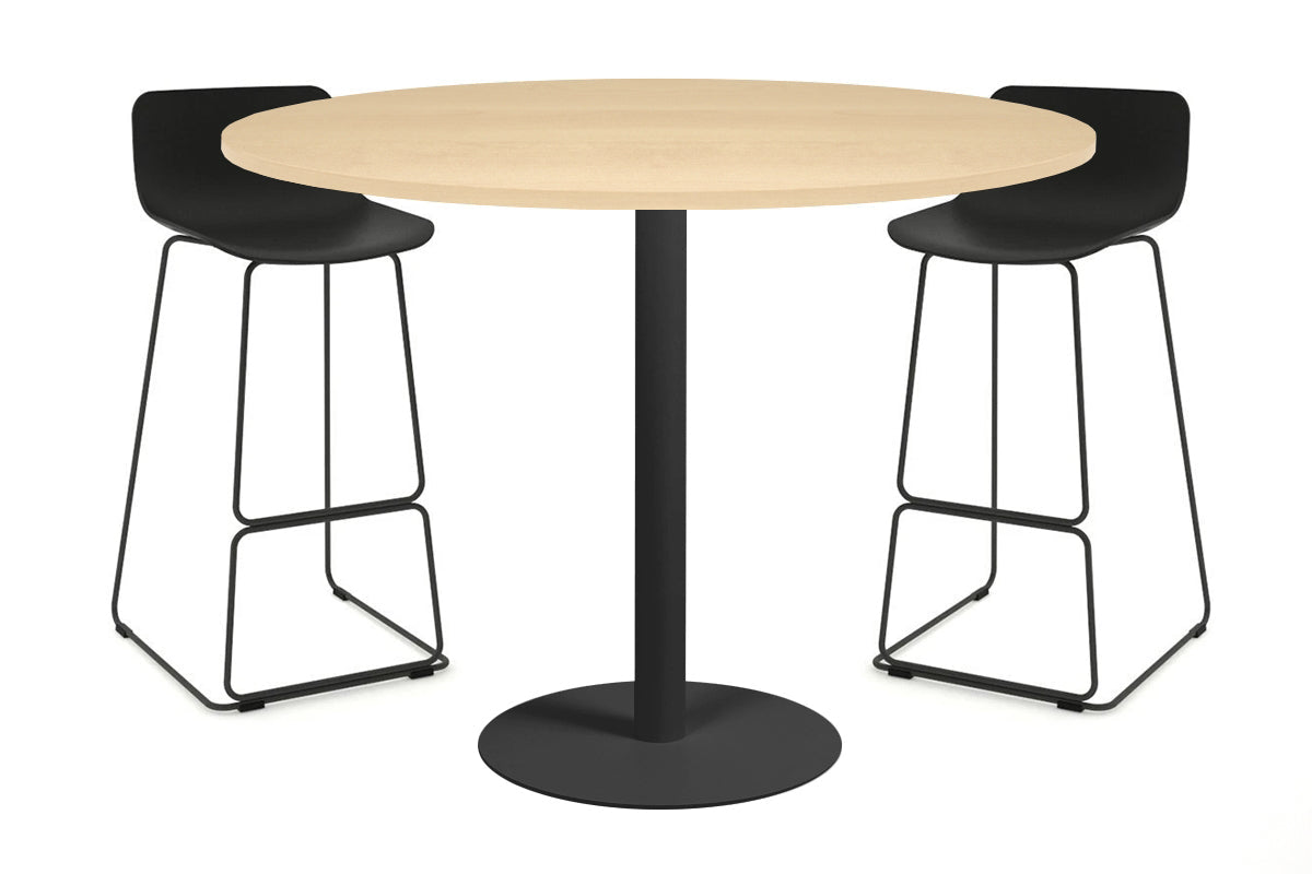 Sapphire Tall Round Bar Counter Table - Disc Base [1000 mm] Jasonl 540mm black base maple 