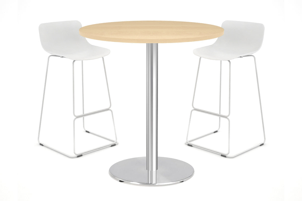 Sapphire Tall Round Bar Counter Table - Disc Base [700 mm] Jasonl 450mm stainless steel base maple 
