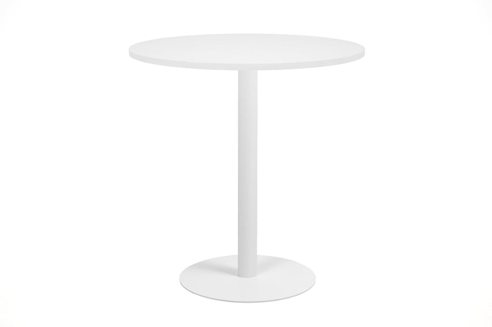 Sapphire Disc Base Tall Round Bar Counter Table [700 mm]-450mm stainless steel base maple 