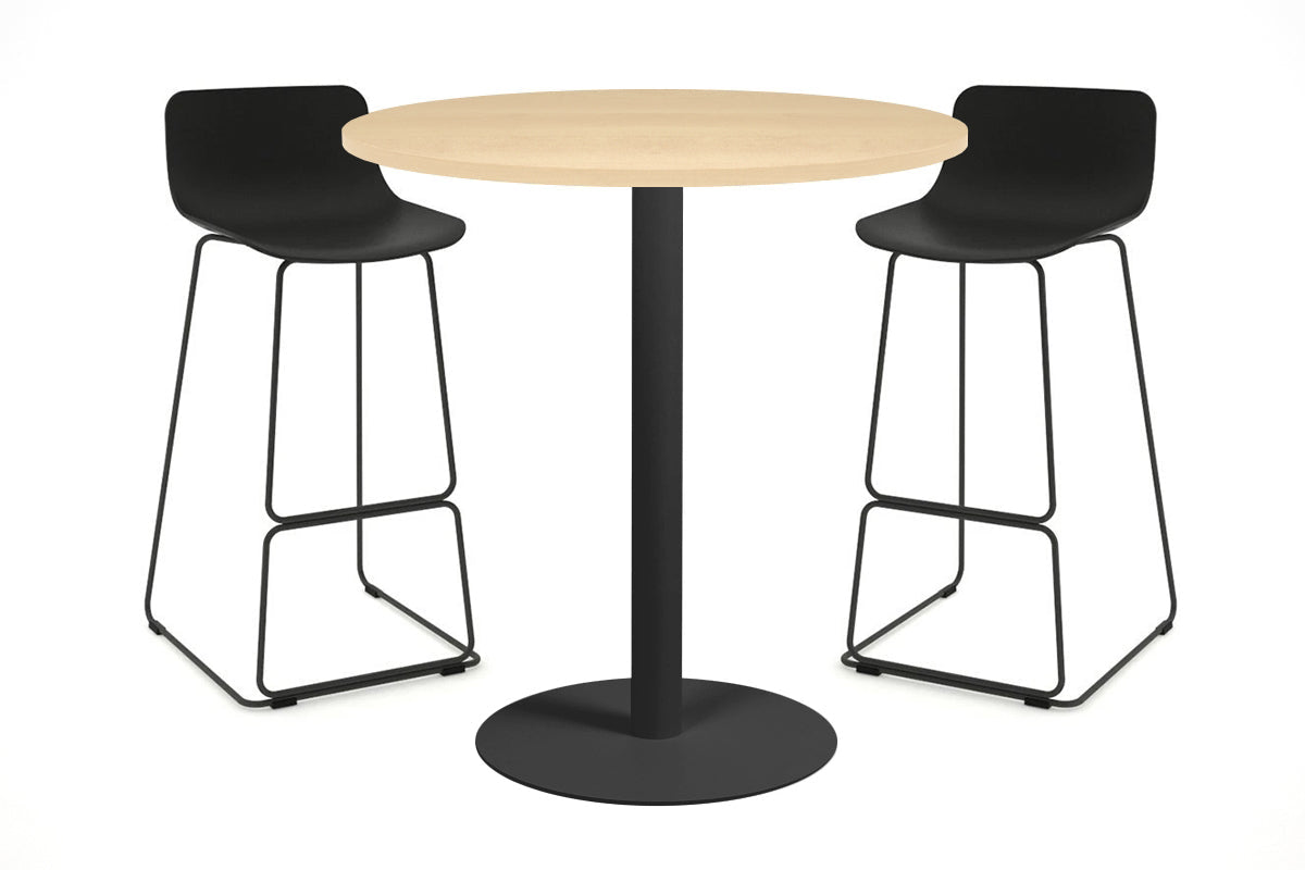 Sapphire Tall Round Bar Counter Table - Disc Base [700 mm] Jasonl 450mm black base maple 
