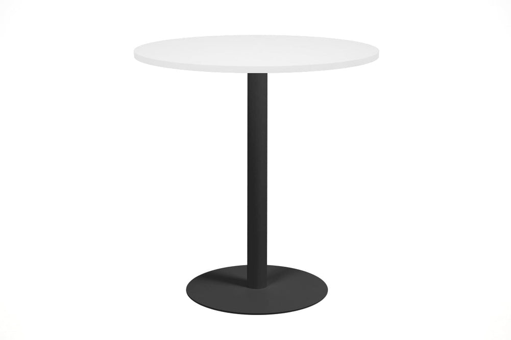 Sapphire Disc Base Tall Round Bar Counter Table [700 mm]-450mm stainless steel base maple 