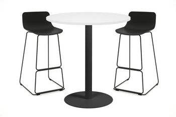  - Sapphire Disc Base Tall Round Bar Counter Table [700 mm] - 1