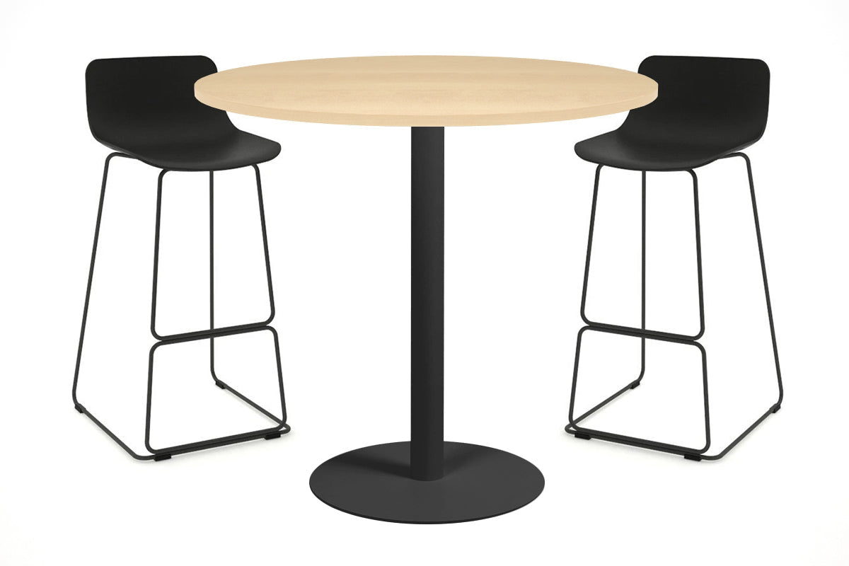 Sapphire Tall Round Bar Counter Table - Disc Base [800 mm] Jasonl 540mm black base maple 