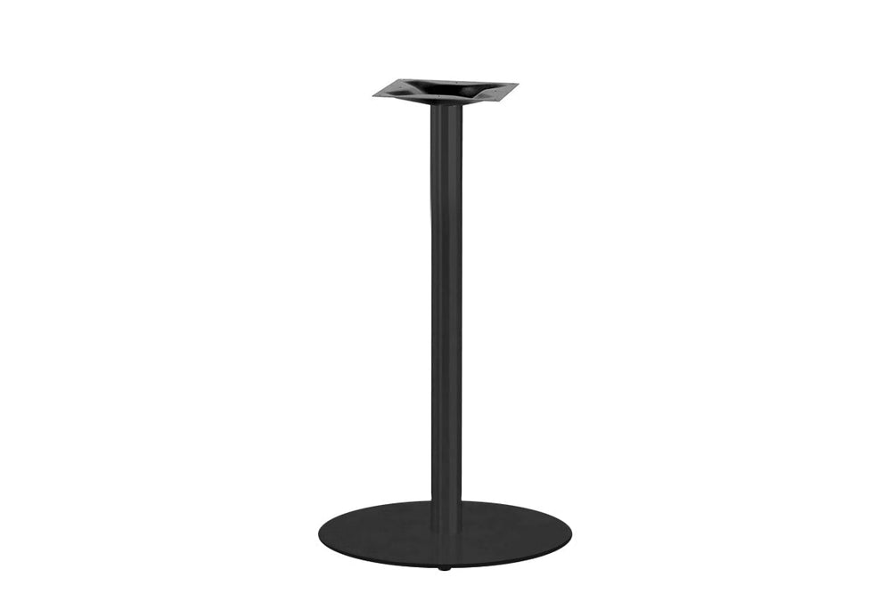 Sapphire Disc Base Tall Round Bar Counter Table [800 mm]-540mm black base none 