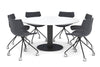 Sapphire Disc Base XL Round Conference Table [1350mm] - Thumbnail 1 