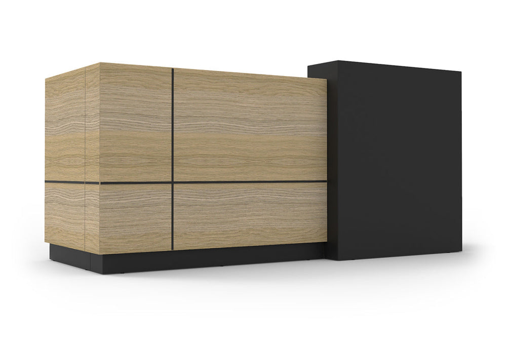 Sonic Bellissimo Reception Counter-natural oak/black strips  