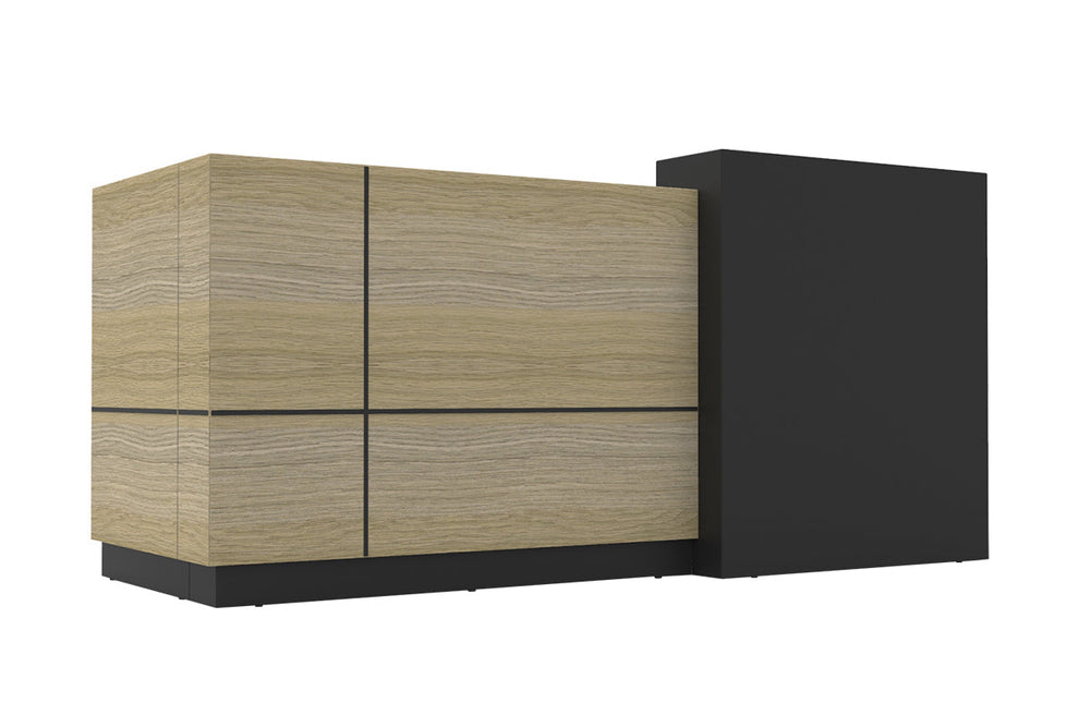 Sonic Bellissimo Reception Counter-natural oak/black strips  