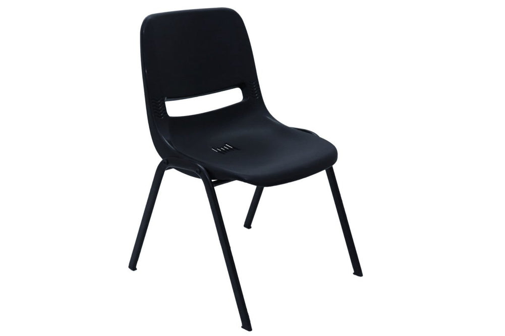Sonic Flow Waiting Room Chair - Stackable-black  