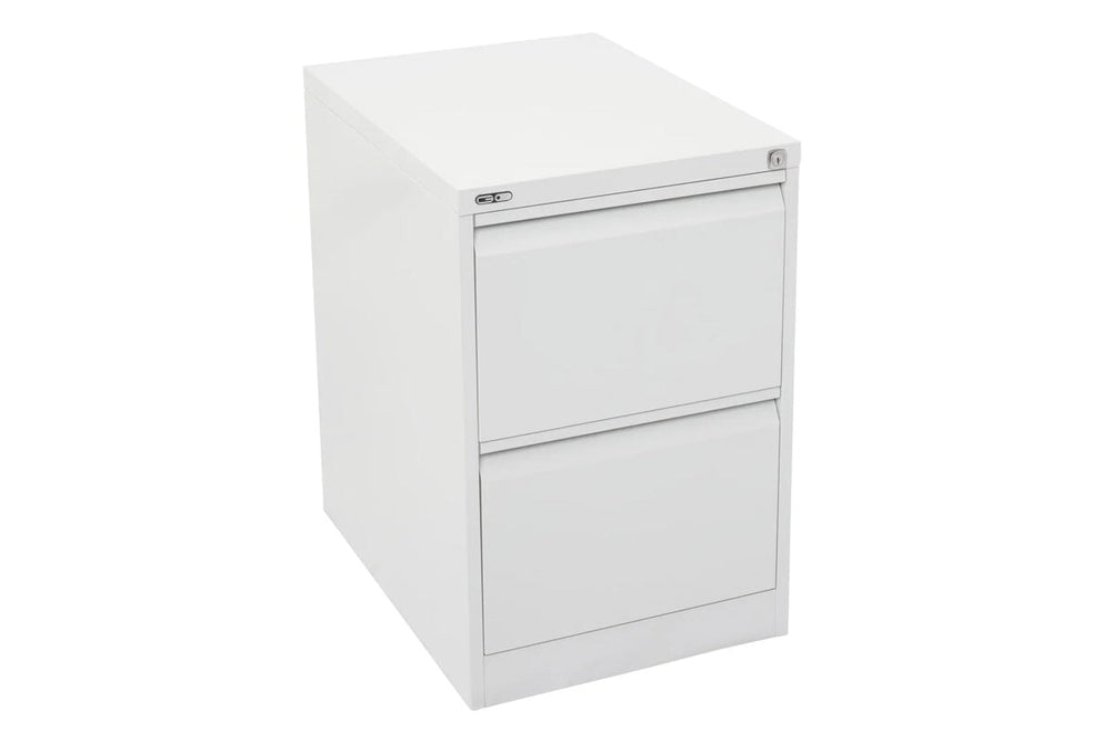 Sonic Metal 2 Drawer Filing Cabinet-white  